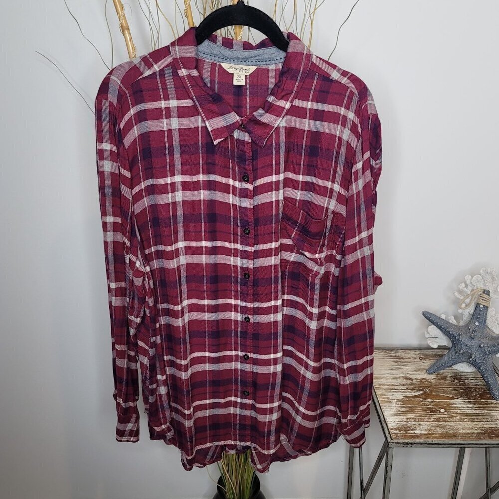 Lucky Brand Button Up Womens 2X‎